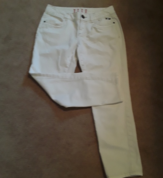White Crop Jeans - Picture 1 of 4